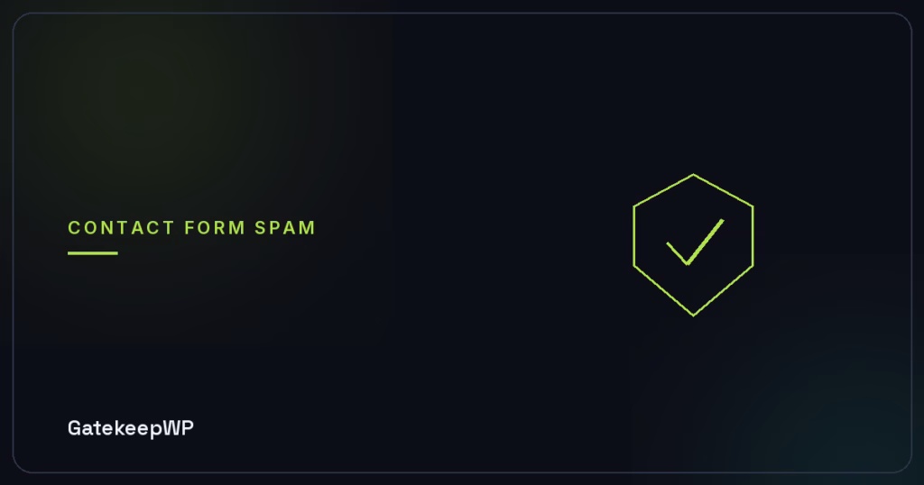 How to Stop WordPress Contact Form Spam Without a CAPTCHA